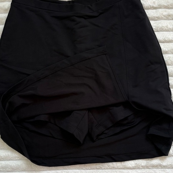CALLAWAY Golf Skort Black Midi Mid Rise With Back Zip Black Size 8 - Picture 7 of 9